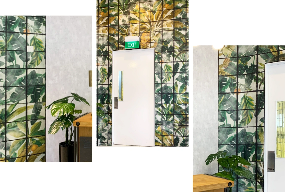 Public Space area look Stunning with Wallpaper